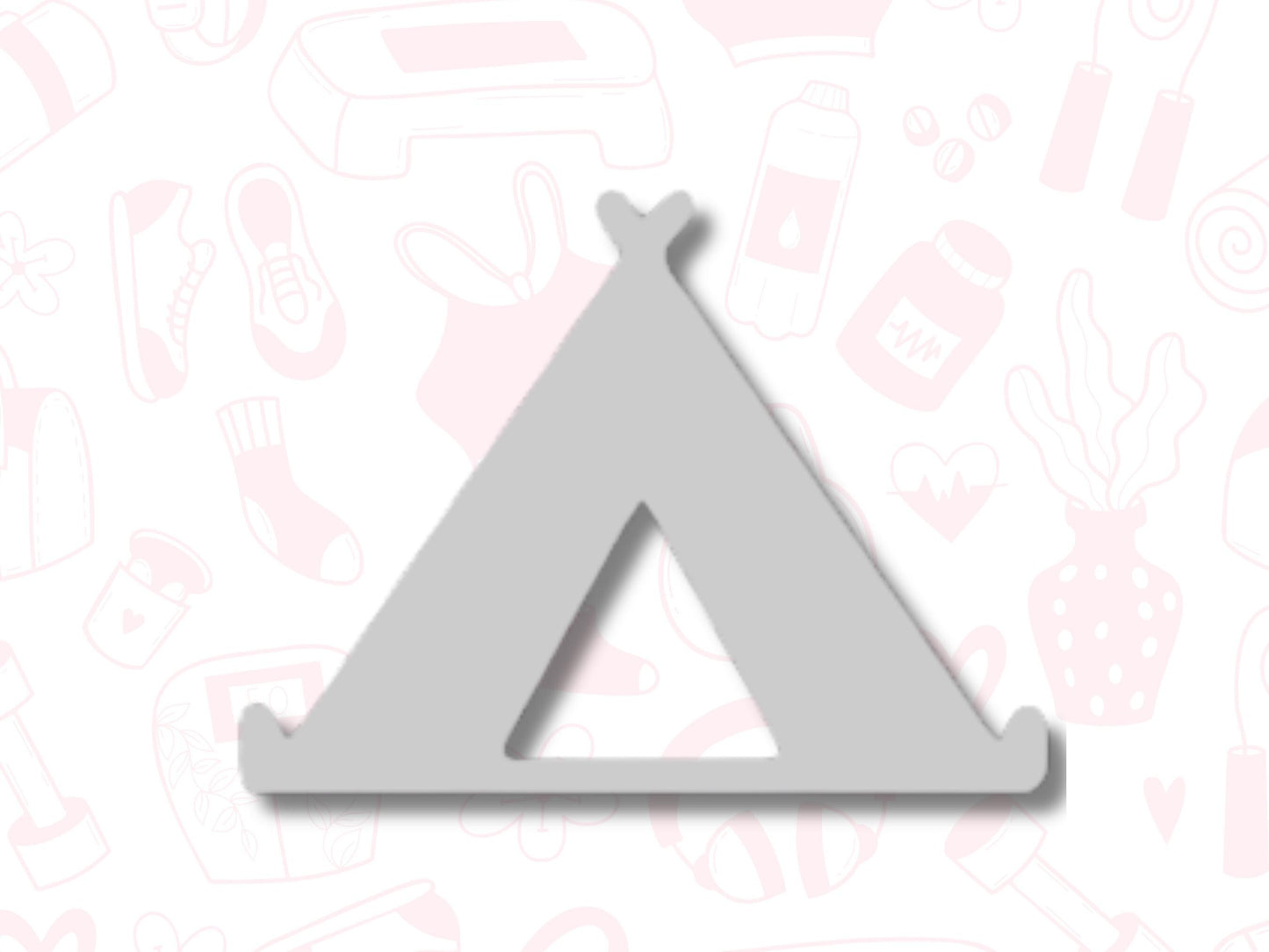 Tent Icon Vinyl Stickers: Waterproof Planner Decals (2cm x 1.5cm)