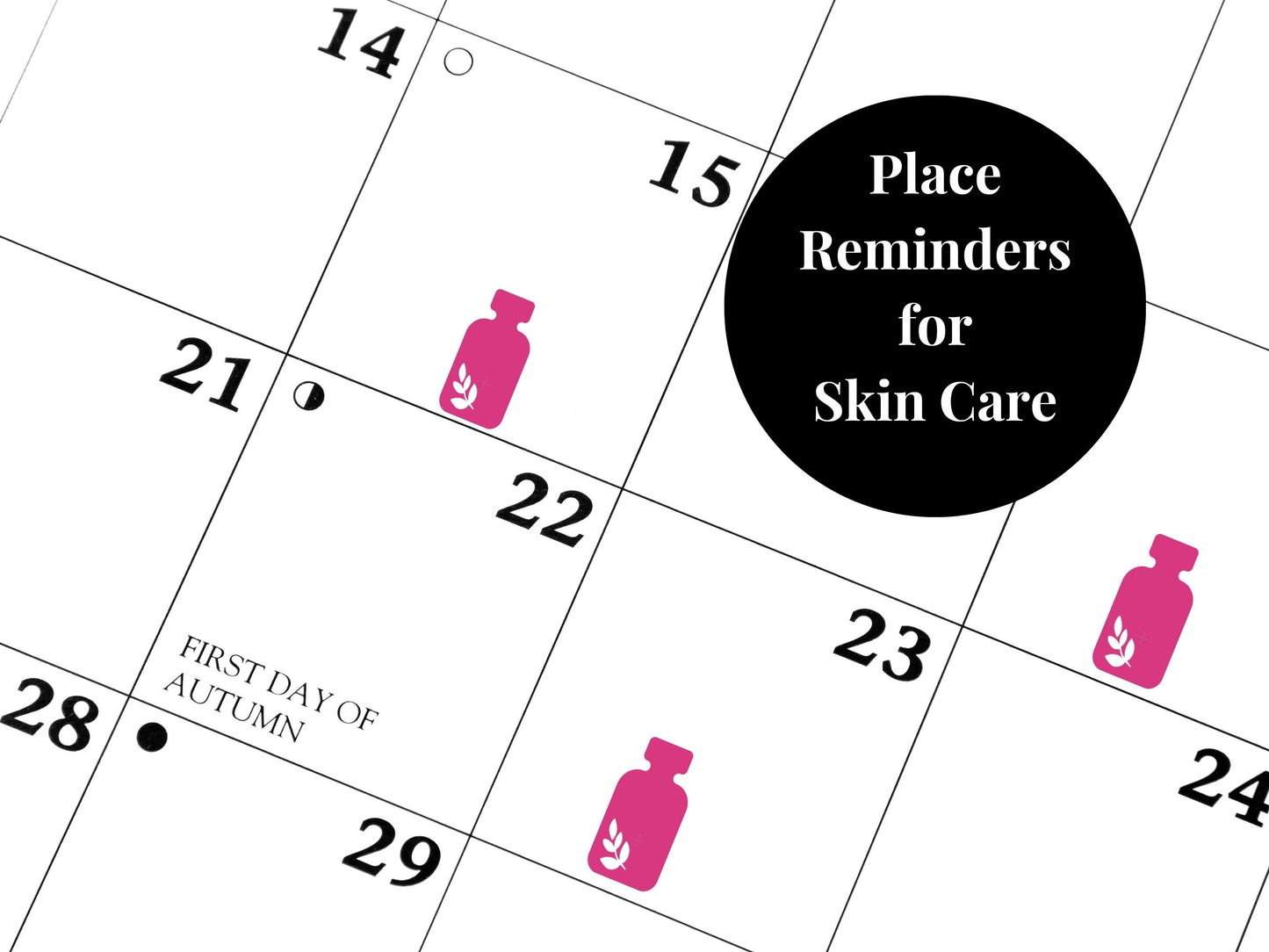 Lotion Bottle Sticker Sheet Self Care Planner Stickers Skincare Icons 54 Pack