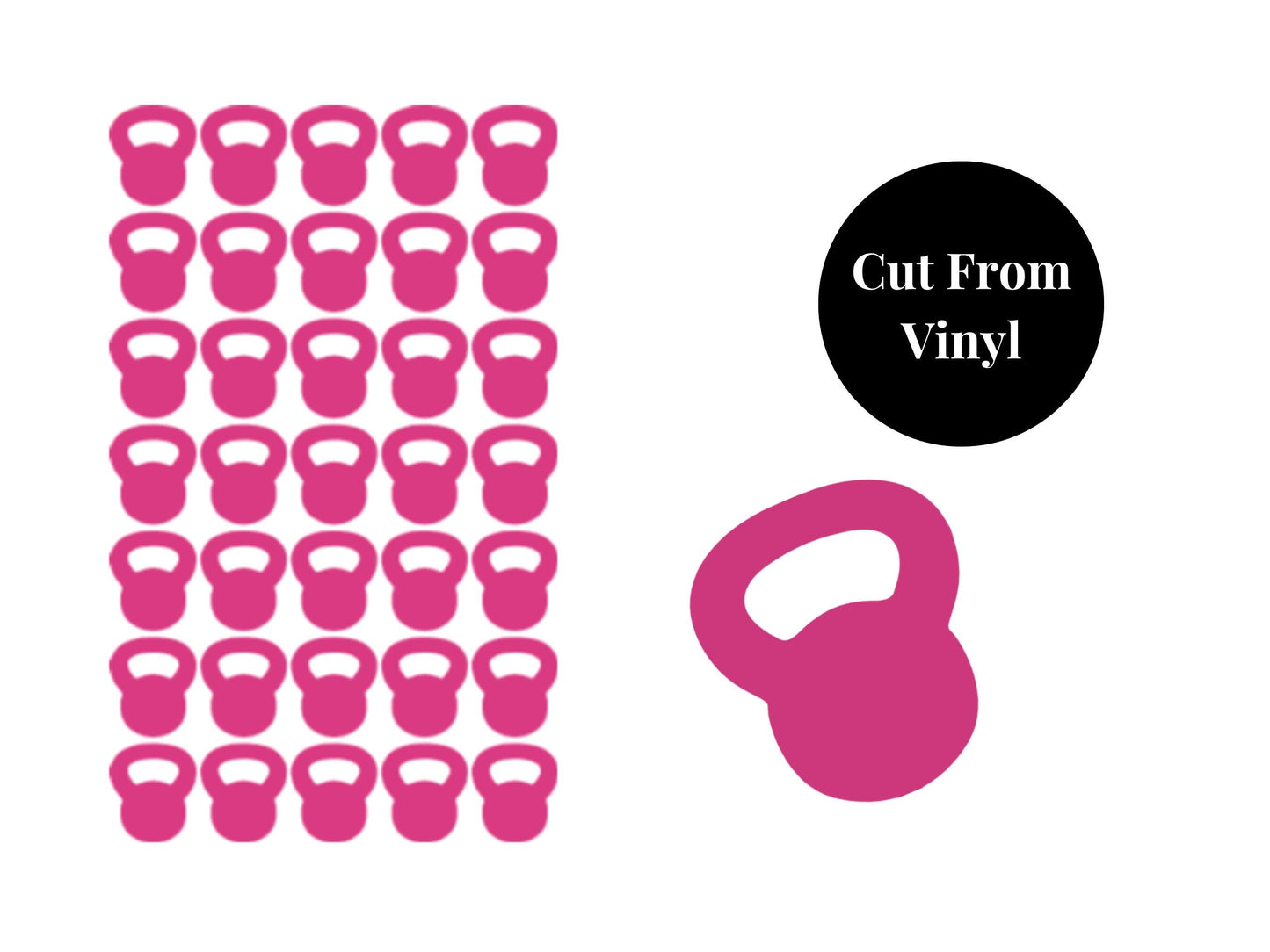 Kettle Bell Sticker Sheet Fitness Journal Planner Stickers Gym Tracker Icons 35 Pack