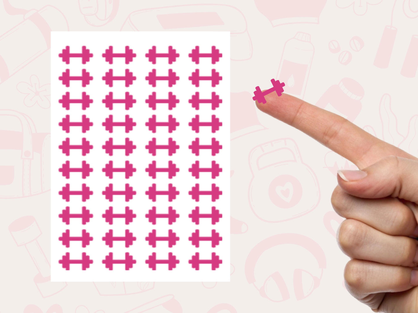 Stay organised and motivated with this fitness planner sticker bundle