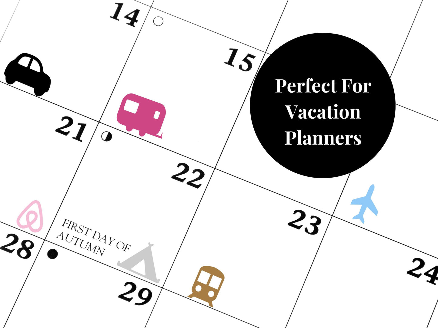 Travel and Adventure Planner Sticker Bundle Journal Stickers Multi Sheet Set