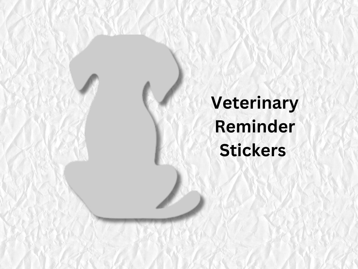 Dog Silhouette Sticker Sheet Pet Planner Stickers Animal Icons Journal 30 Pack