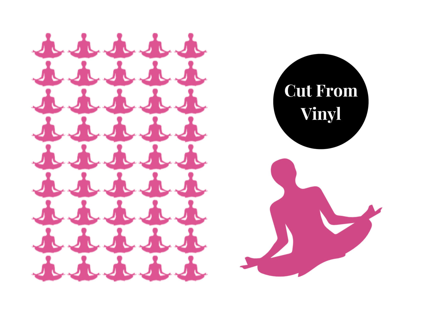 Yoga Pose Sticker Sheet Fitness Journal Planner Stickers Gym Tracker Icons 45 Pack