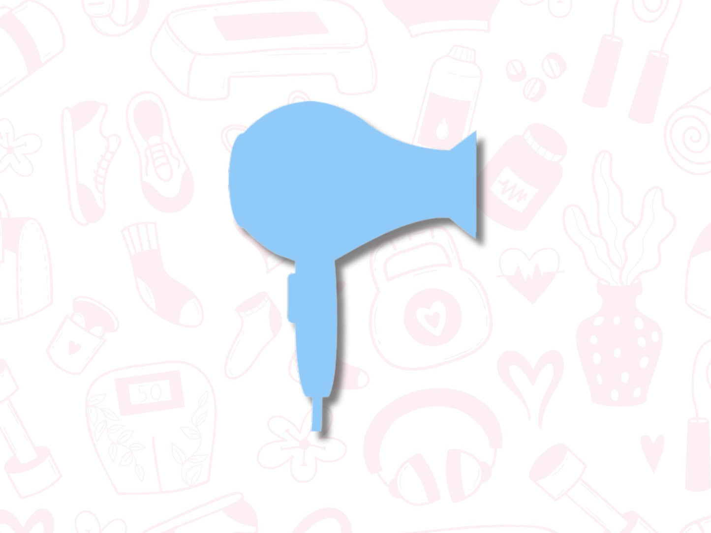 Hair Dryer Sticker Sheet Self Care Planner Stickers Icons 42 Stickers