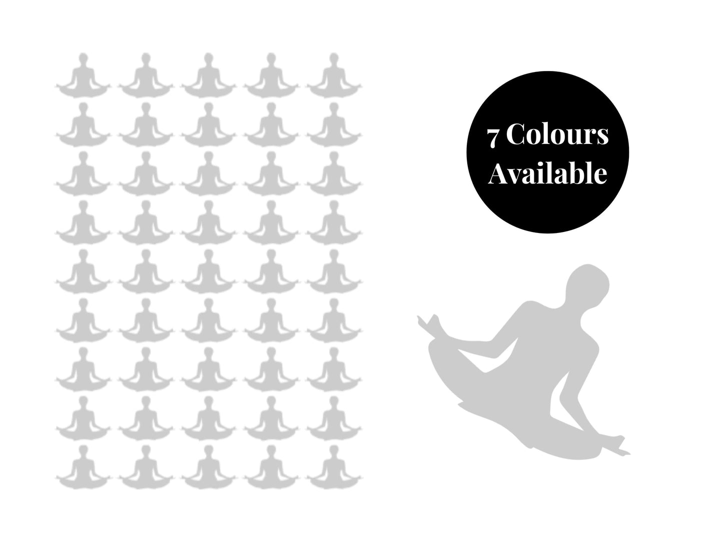 Yoga Pose Sticker Sheet Fitness Journal Planner Stickers Gym Tracker Icons 45 Pack