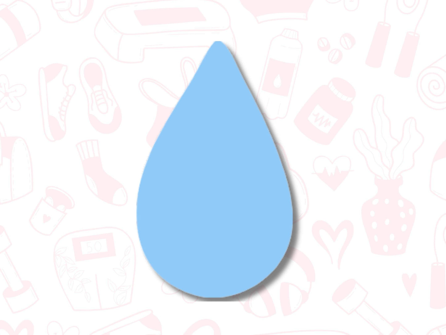 Water Tracker Sticker Sheet Hydration Planner Stickers Droplet Icons Journal 100 Pack