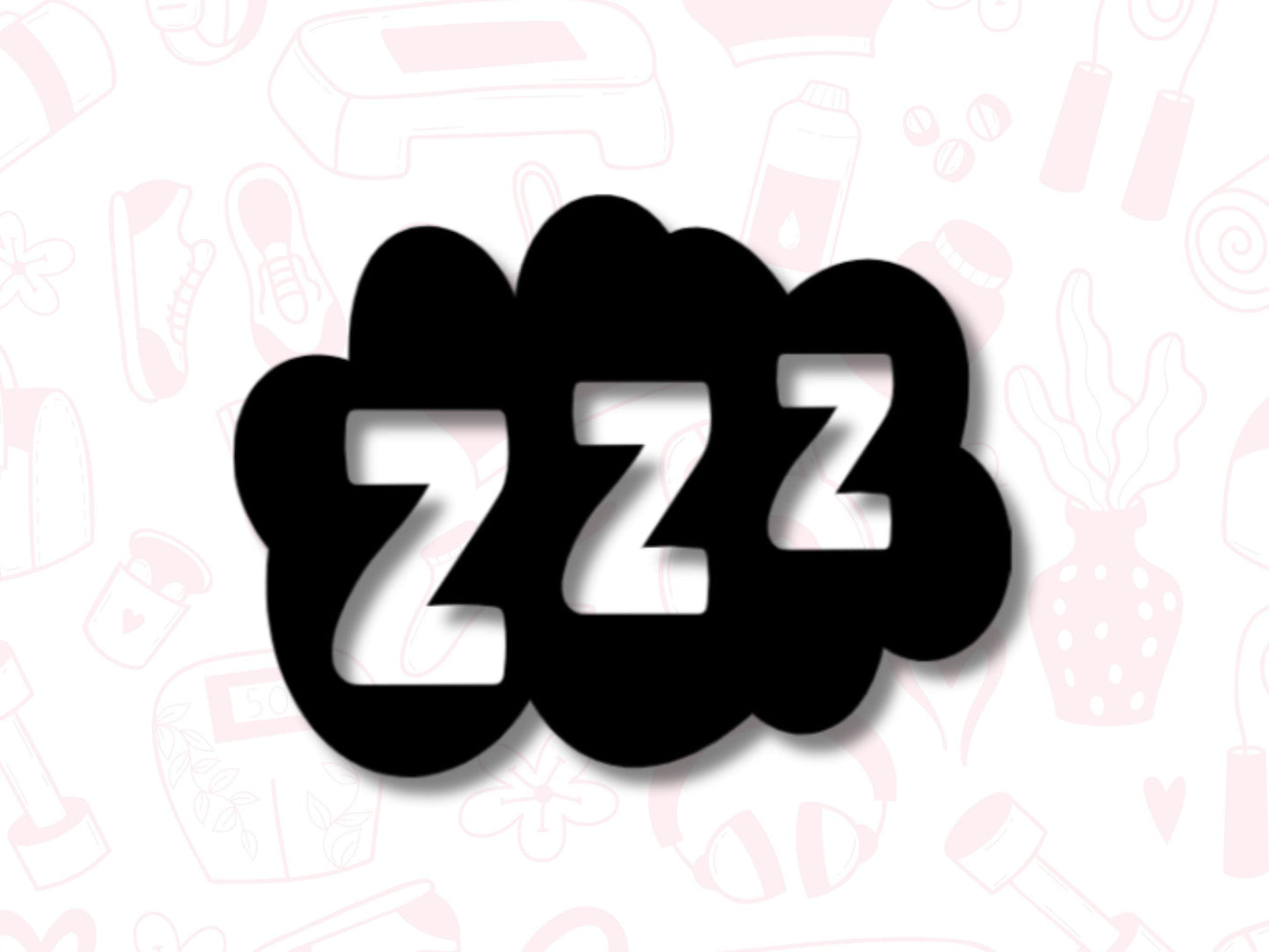 ZZZ Sticker Sheet Self Care Planner Stickers Wellness Icons 50 Pack 7 Colours