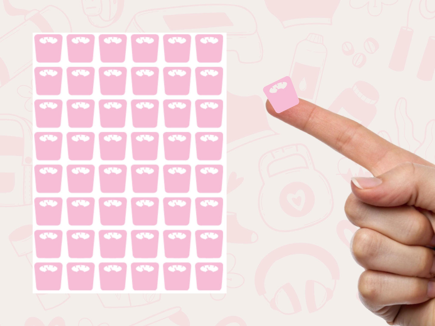 Weight Loss and Fitness Planner Sticker Bundle