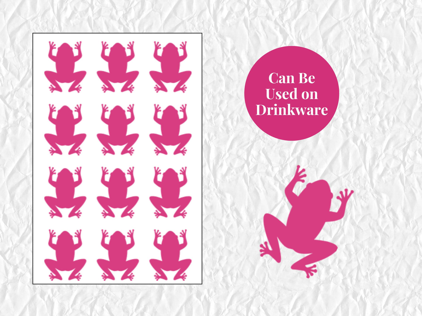 Frog Sticker Sheet Vinyl Stickers Journal Planner Stickers 21 Pack