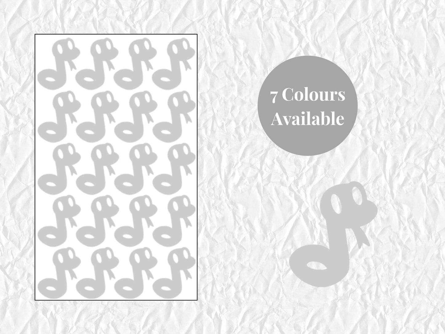 Snake Stickers Reptile Vinyl Decals Pet Snake Stickers 9 Pack