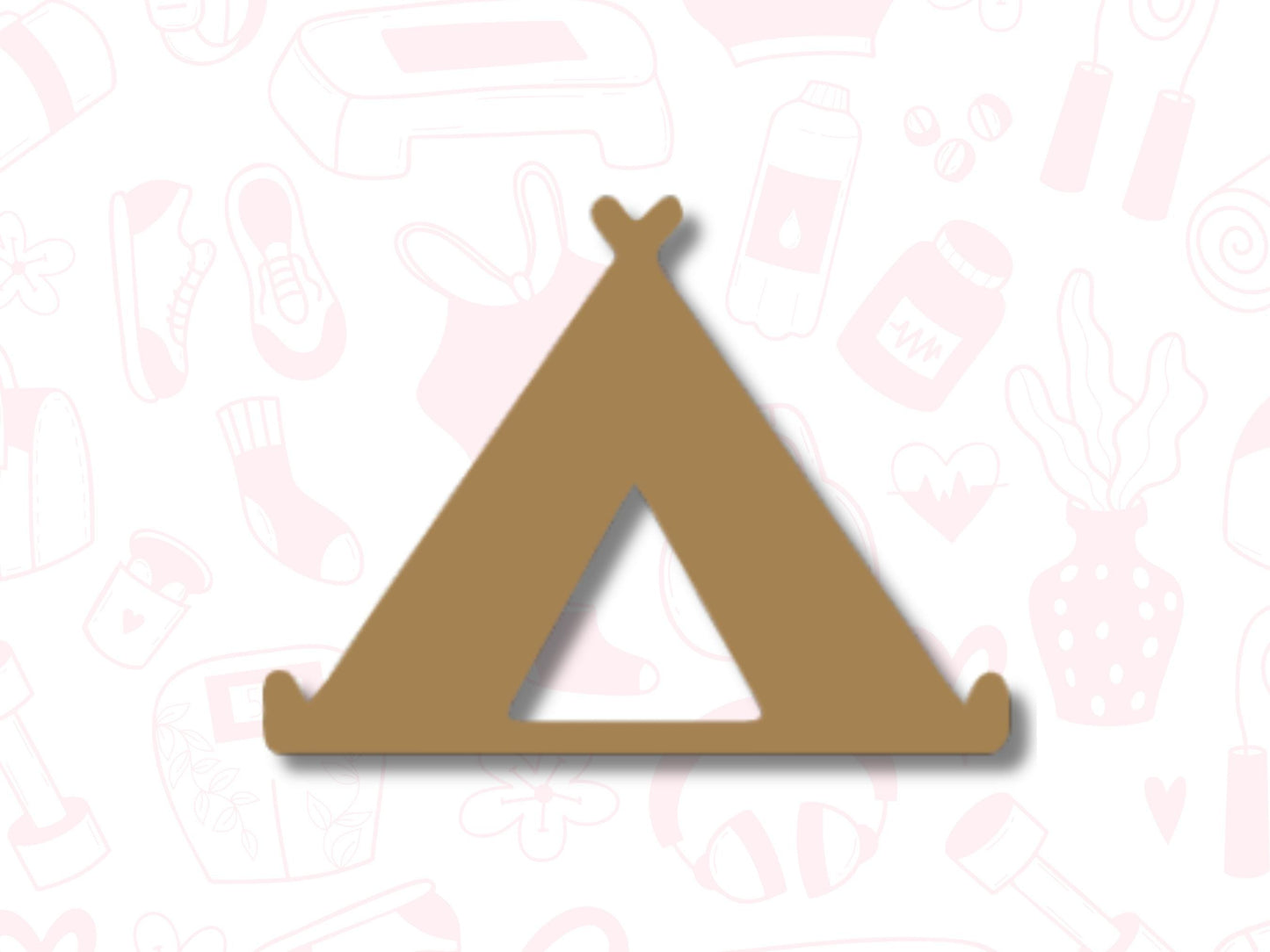 Tent Icon Vinyl Stickers: Waterproof Planner Decals (2cm x 1.5cm)