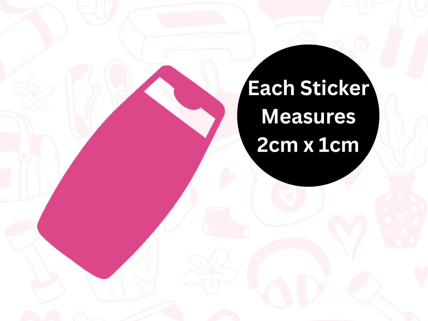 Shampoo Bottle Sticker Sheet Self Care Planner Stickers Icons 56 Stickers