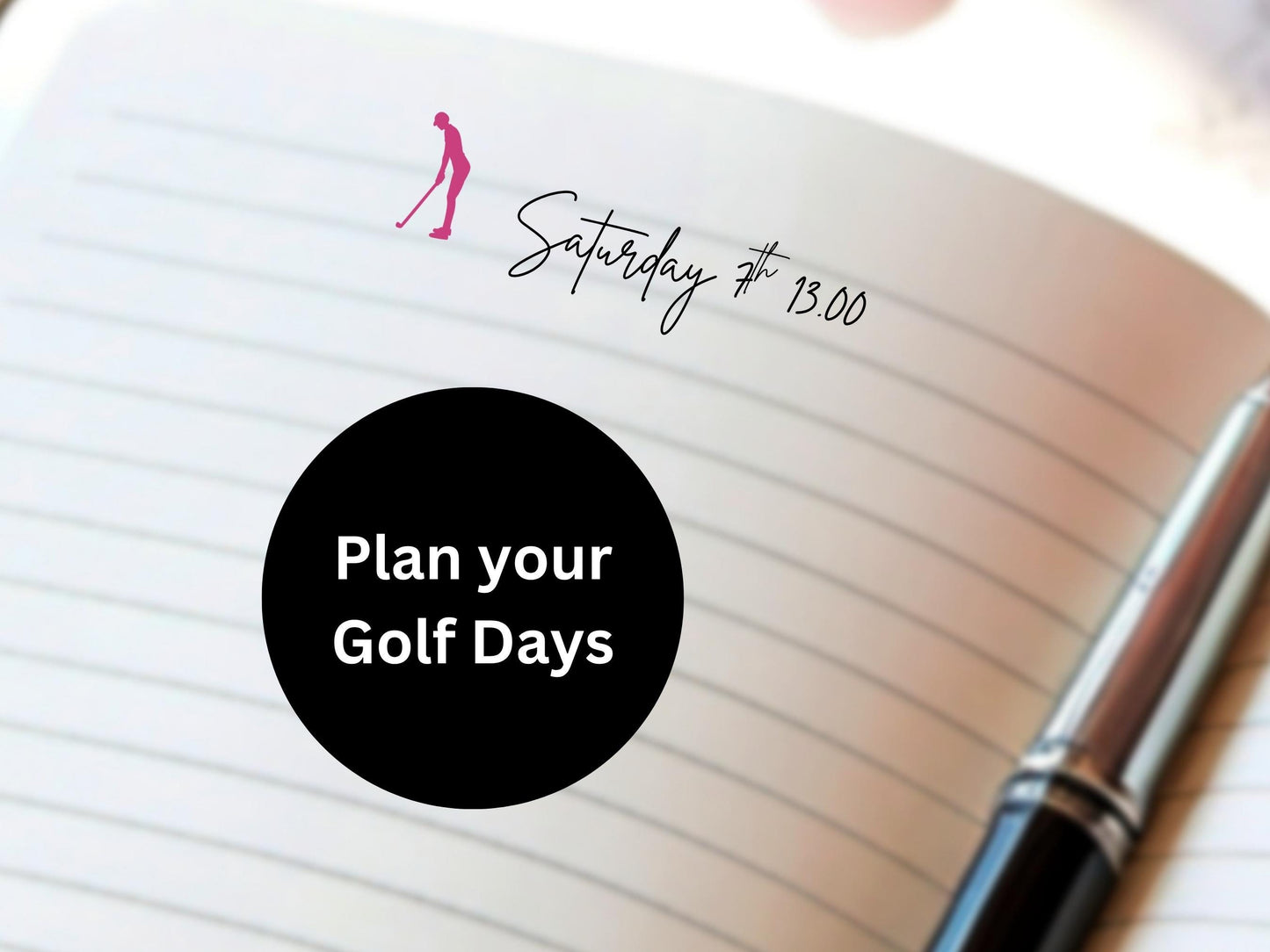 Golf Sticker Sheet Planner Stickers Golfing Icons Tee Off Journal Decals 56 Pack