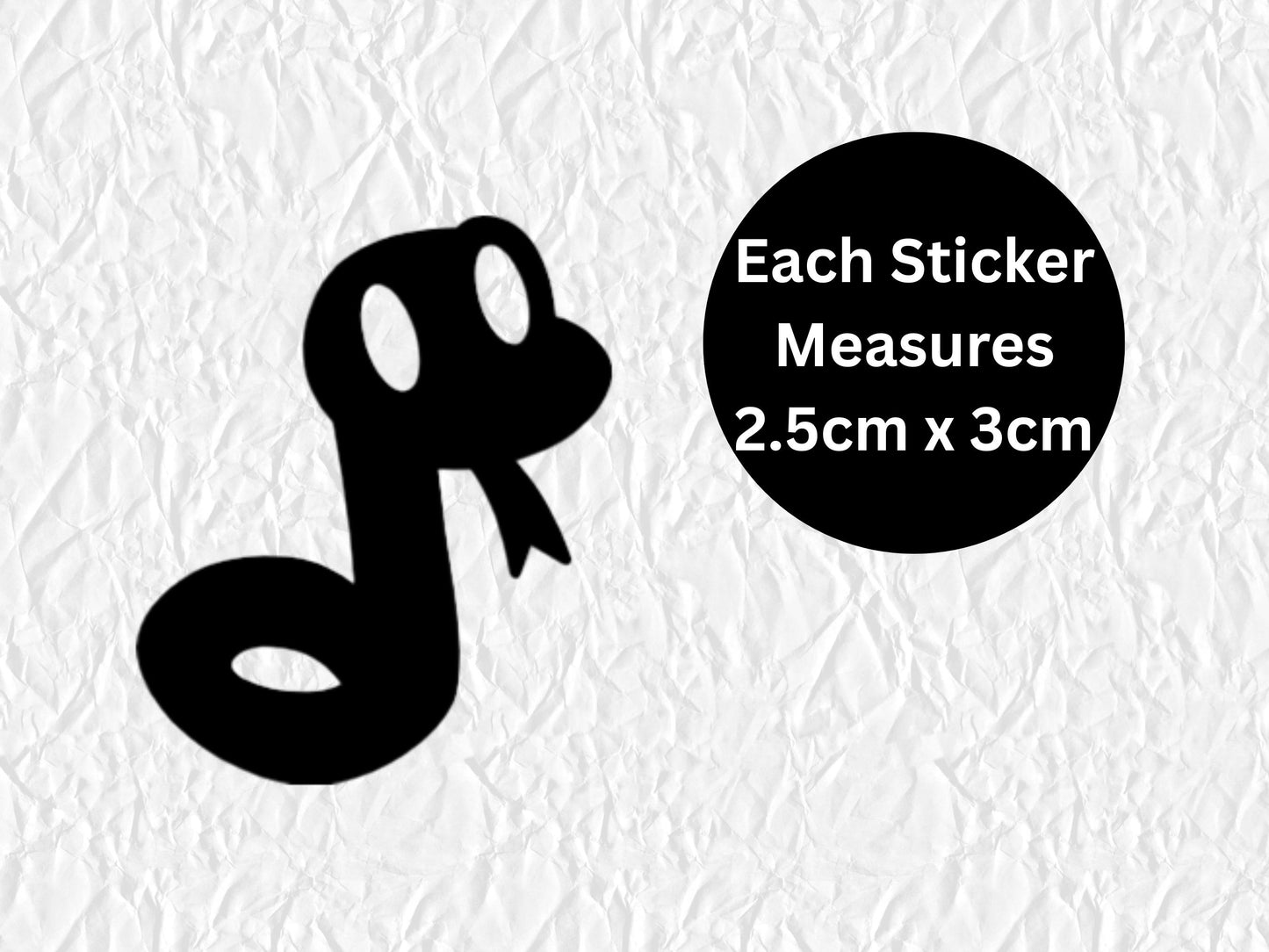 Snake Stickers Reptile Vinyl Decals Pet Snake Stickers 9 Pack