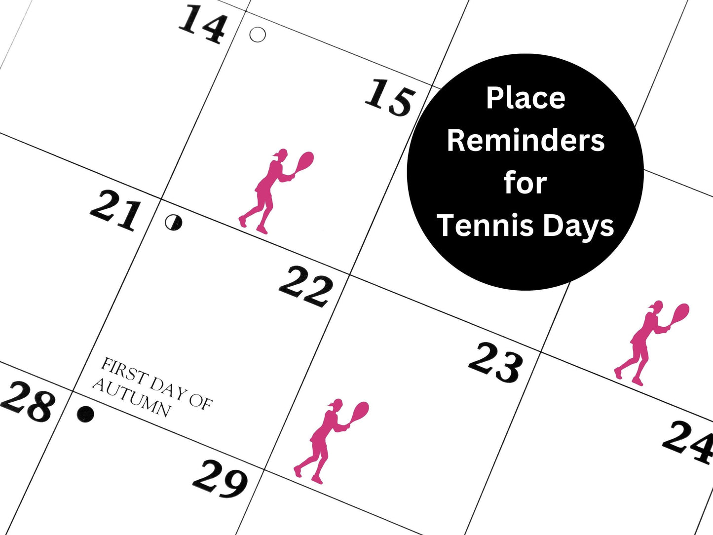 Tennis Player Sticker Sheet Planner Stickers Golfing Icons Tee Off Journal Decals 56 Pack