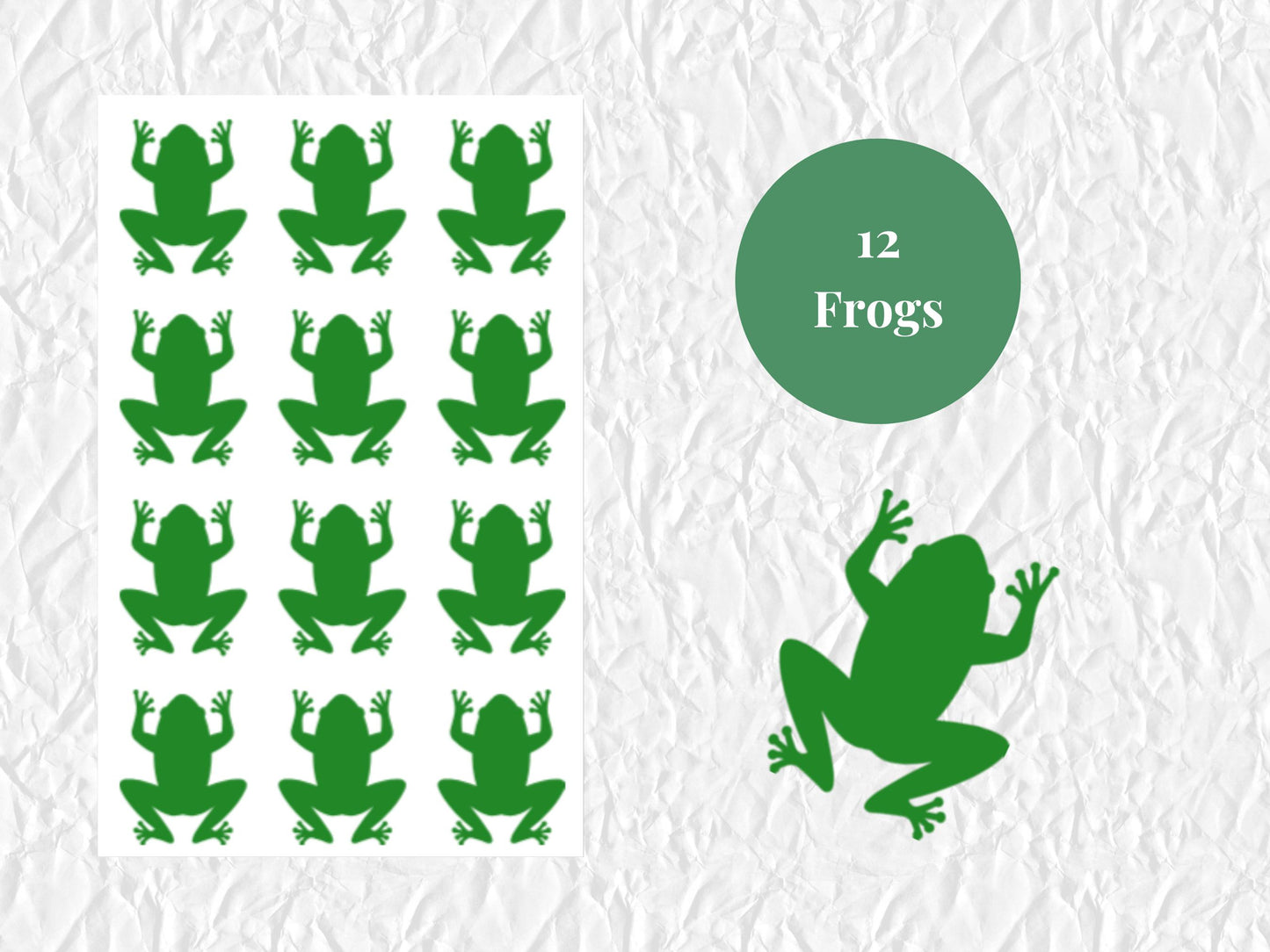 Frog Sticker Sheet Vinyl Stickers Journal Planner Stickers 21 Pack