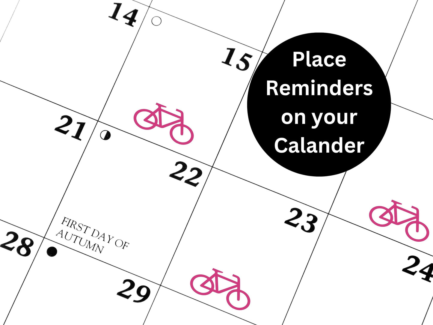 Bicycle Sticker Sheet Fitness Journal Planner Stickers Gym Tracker Icons 40 Pack