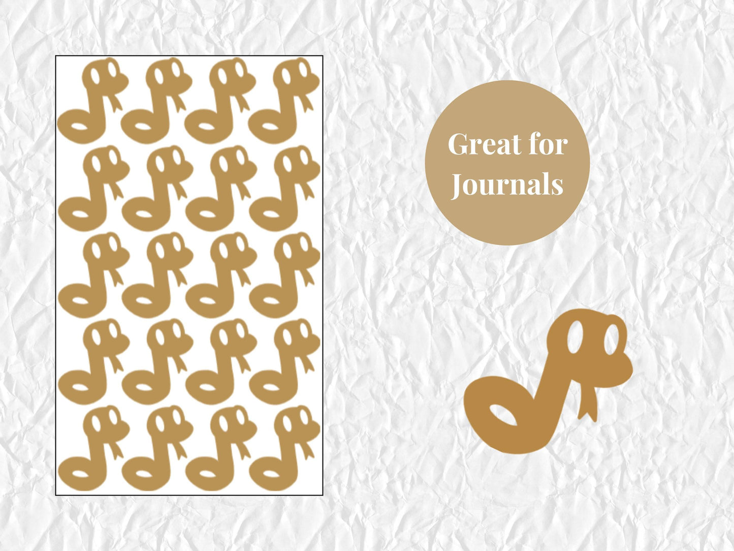 Snake Stickers Reptile Vinyl Decals Pet Snake Stickers 9 Pack