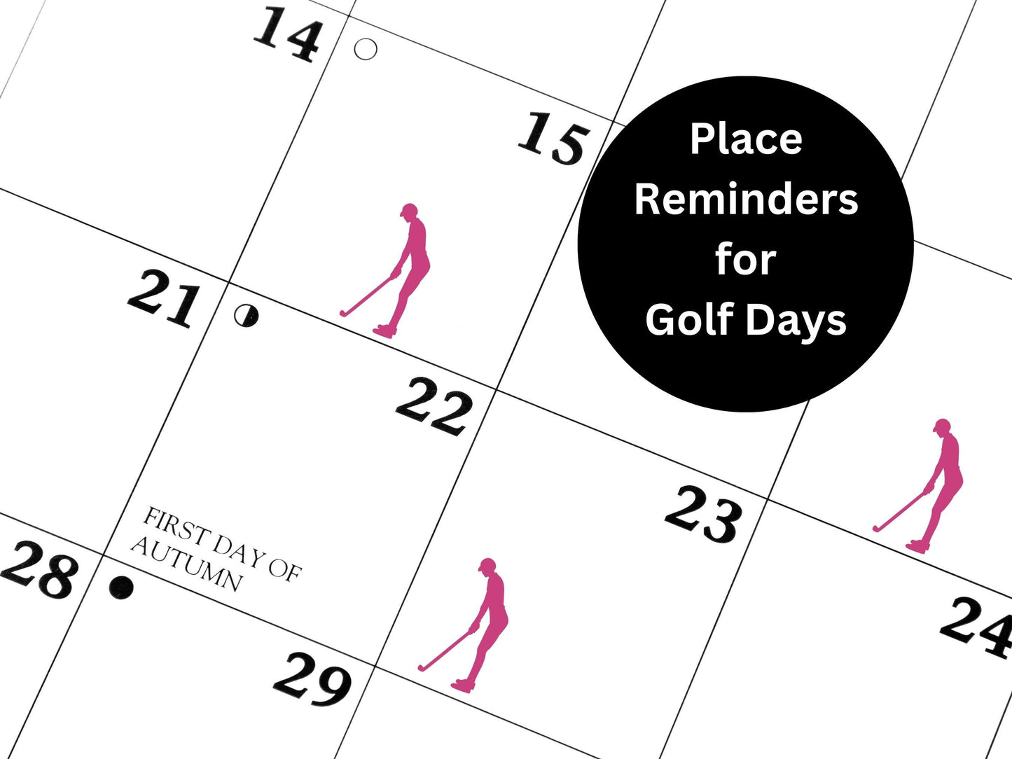 Golf Sticker Sheet Planner Stickers Golfing Icons Tee Off Journal Decals 56 Pack