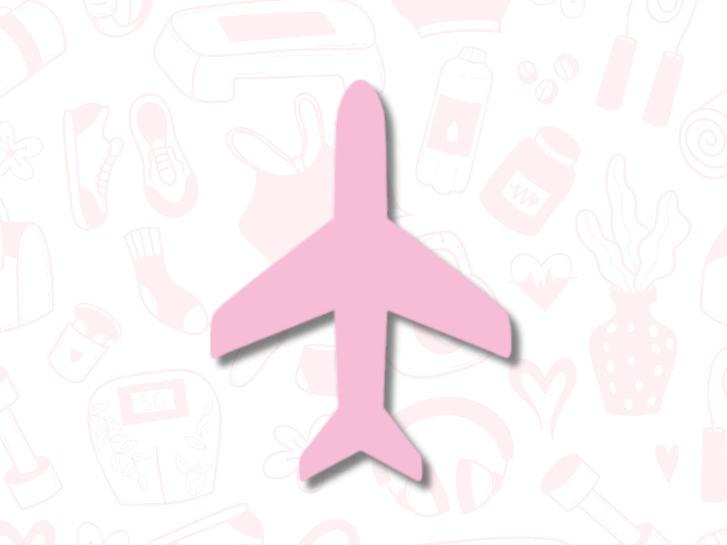 Plane Icon Vinyl Stickers for Planners, Journals – Waterproof, 42 Pack