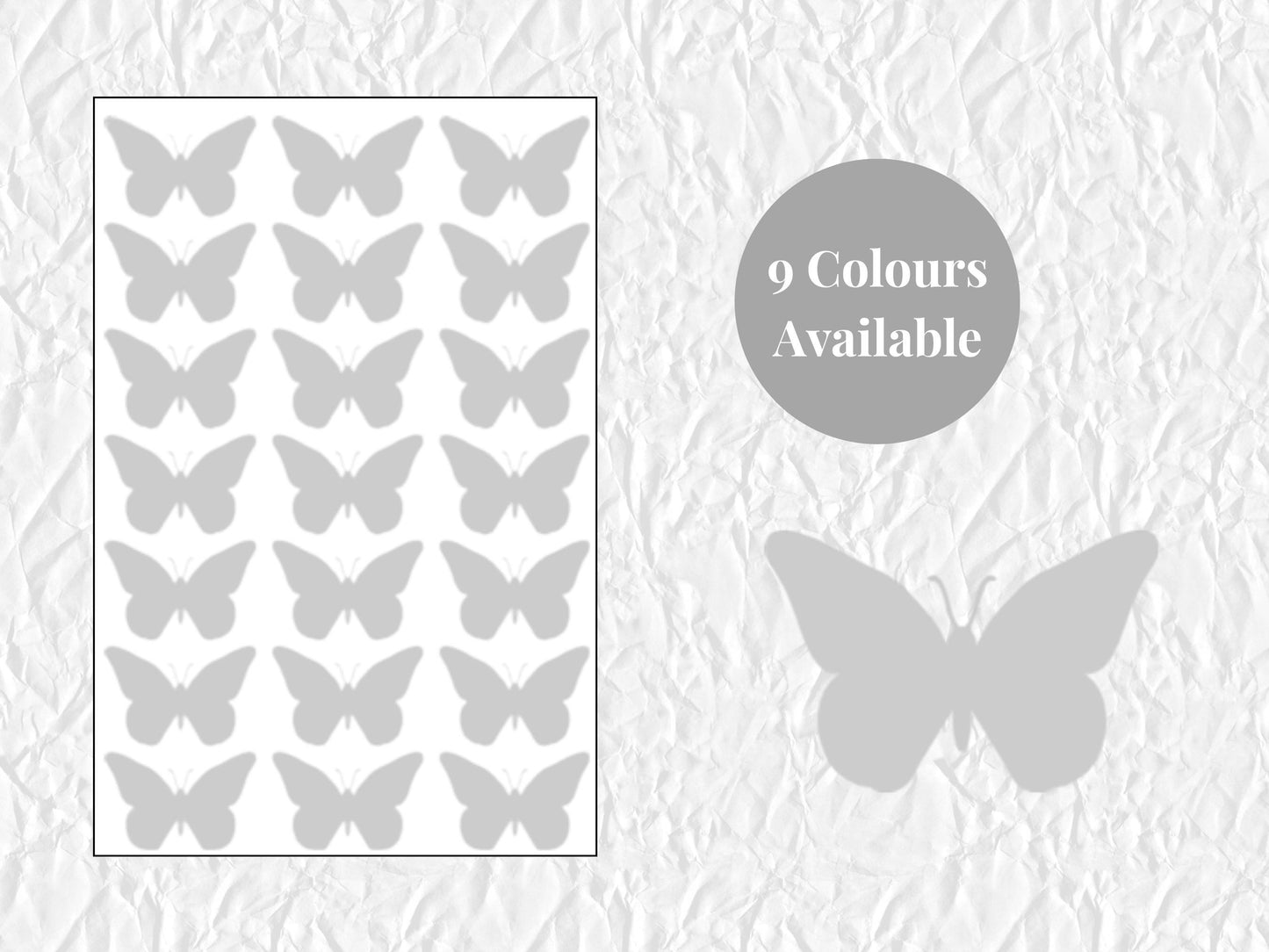 Butterfly Sticker Sheet Vinyl  Stickers Journal Planner Stickers 21 Pack