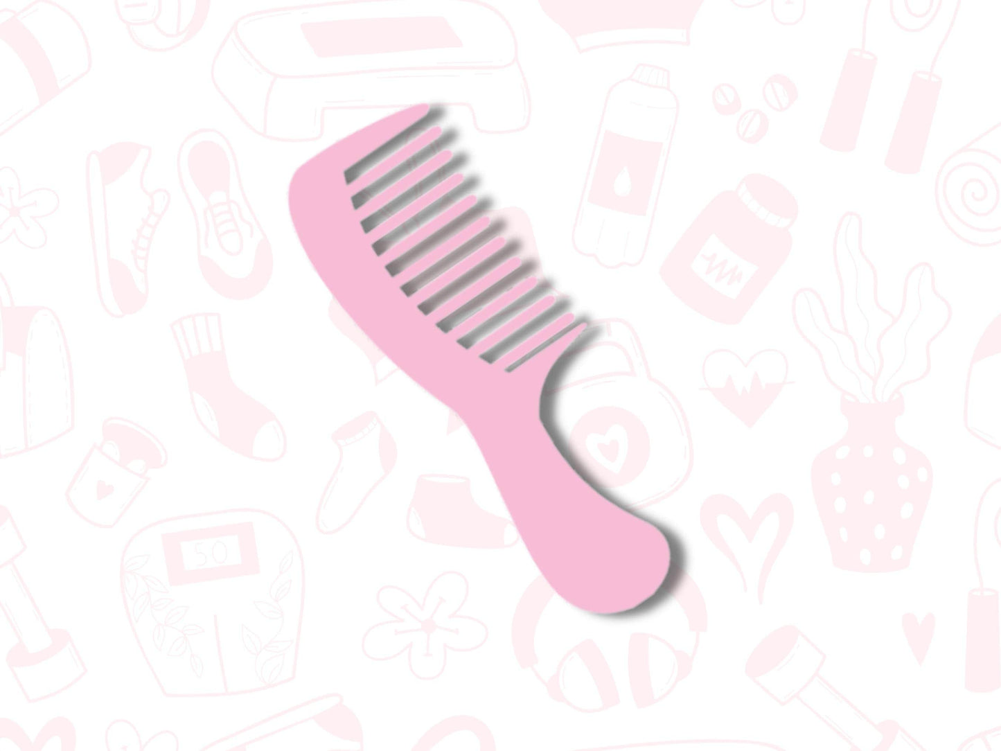 Comb Sticker Sheet Self Care Planner Stickers Icons 60 Stickers