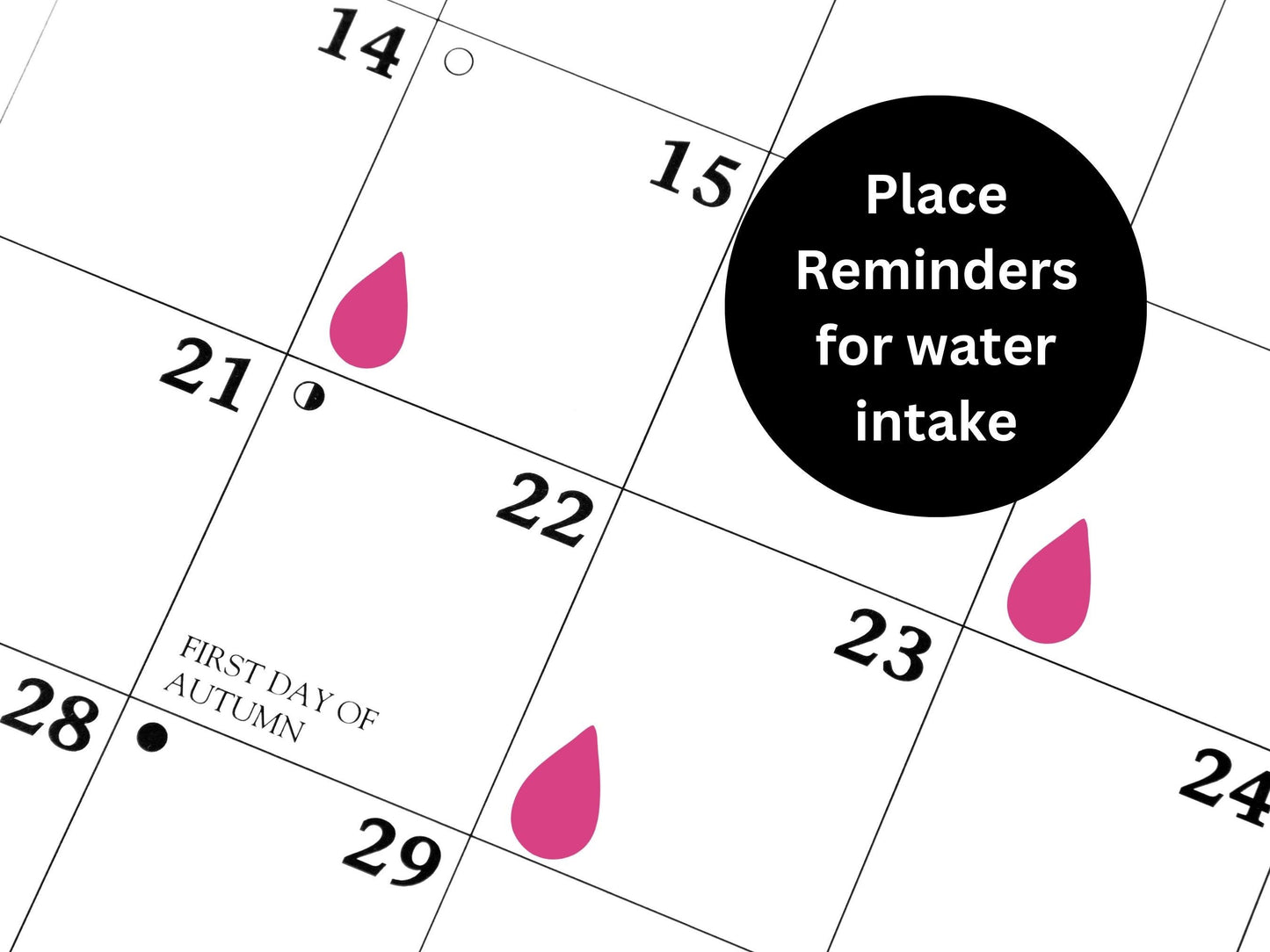 Water Tracker Sticker Sheet Hydration Planner Stickers Droplet Icons Journal 100 Pack