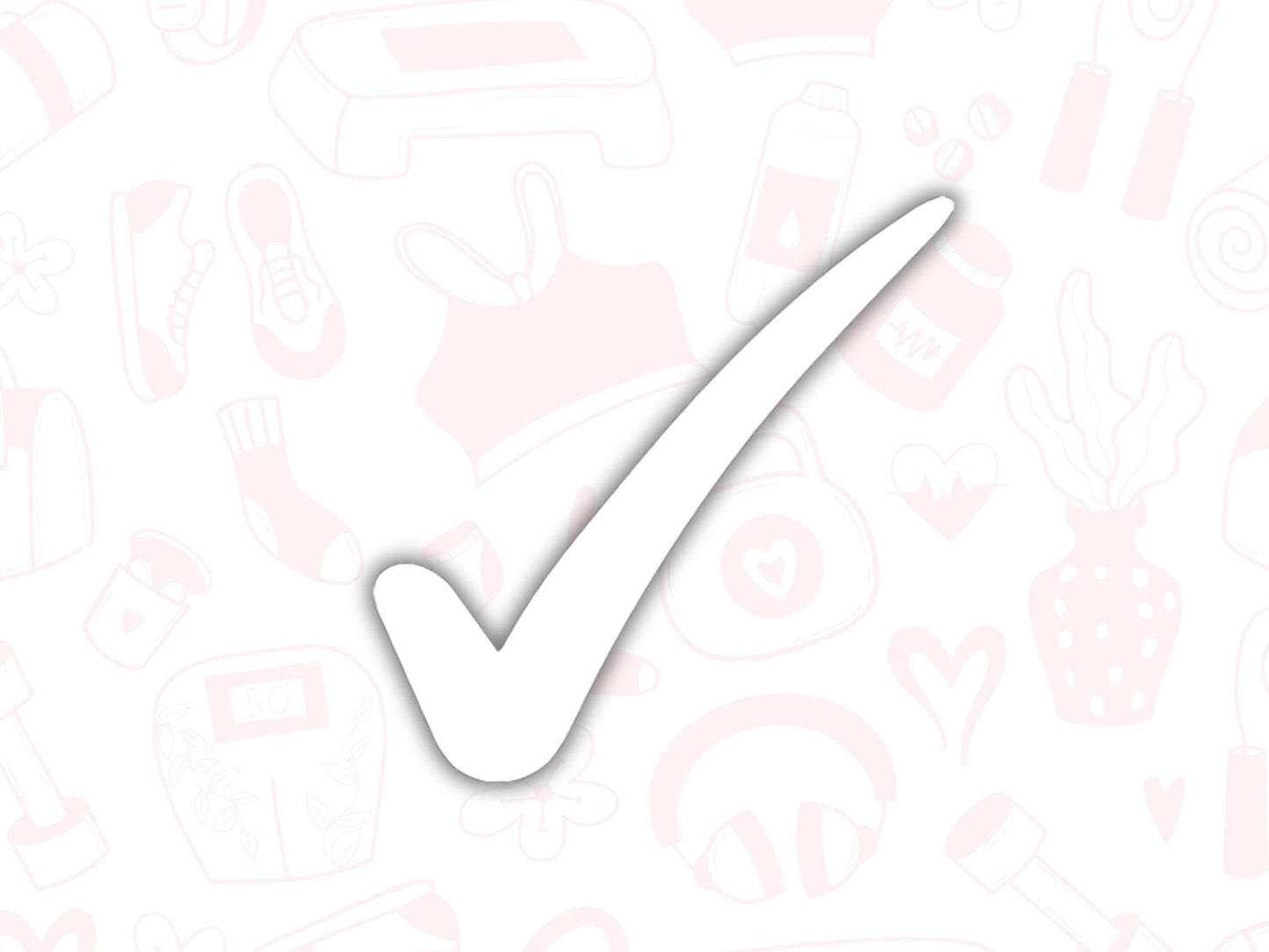 Check Mark/Tick Sticker Sheet Fitness Journal Planner Stickers Gym Tracker Icons 100 Pack