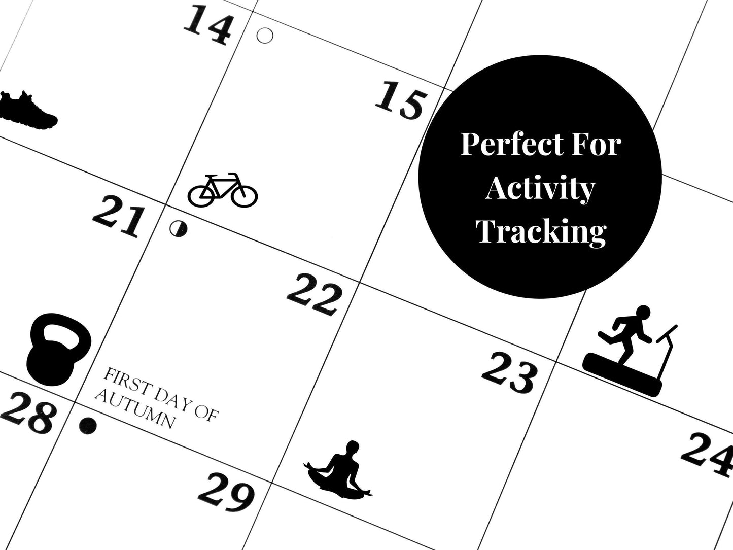 Active Lifestyle Sticker Bundle Fitness Planner Workout Activity Journal Icons Multi Sheet Set
