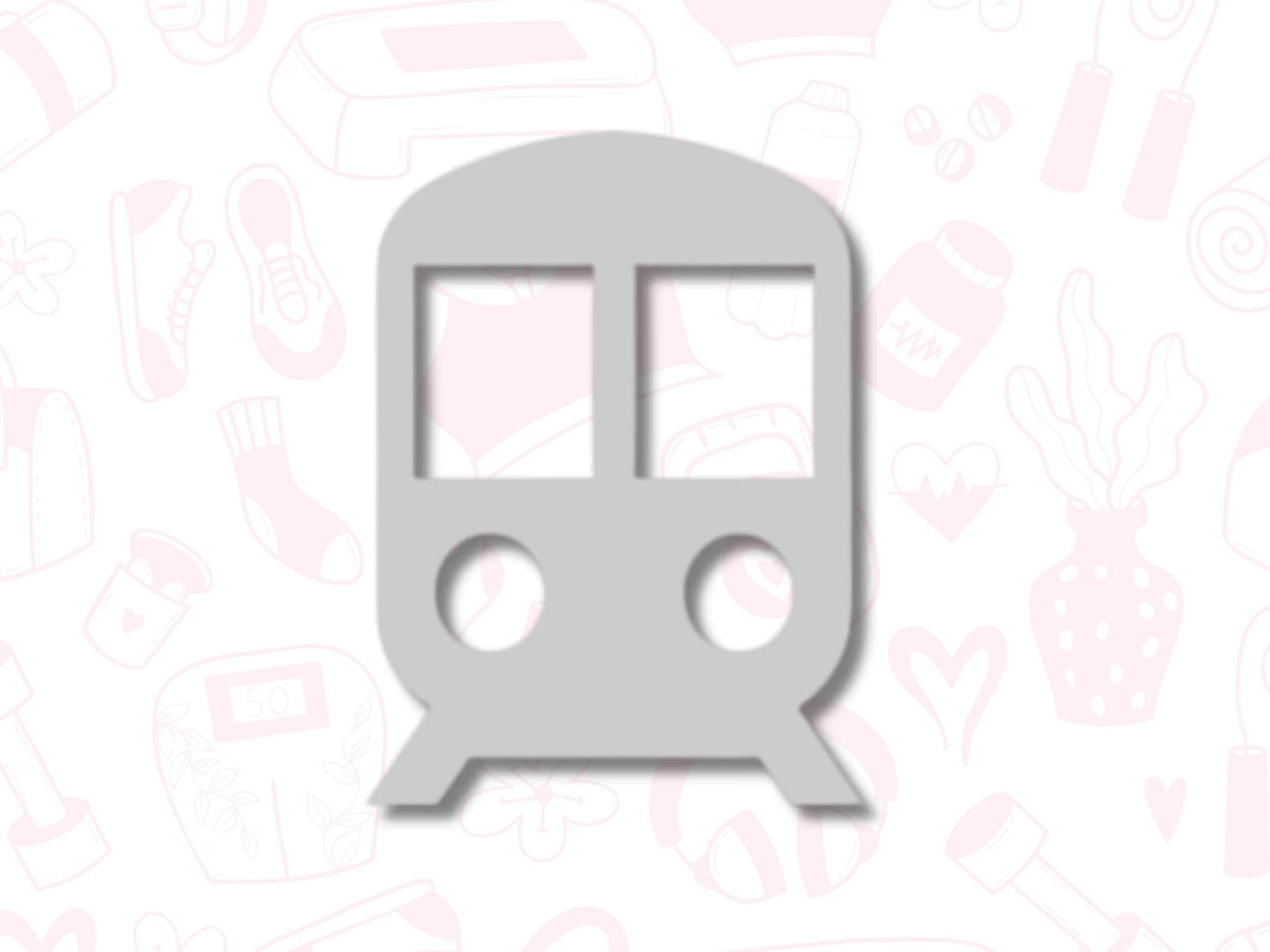 Train Icon Vinyl Stickers for Planners, Journals – Waterproof, 42 Pack