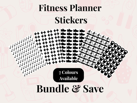 Stay organised and motivated with this fitness planner sticker bundle